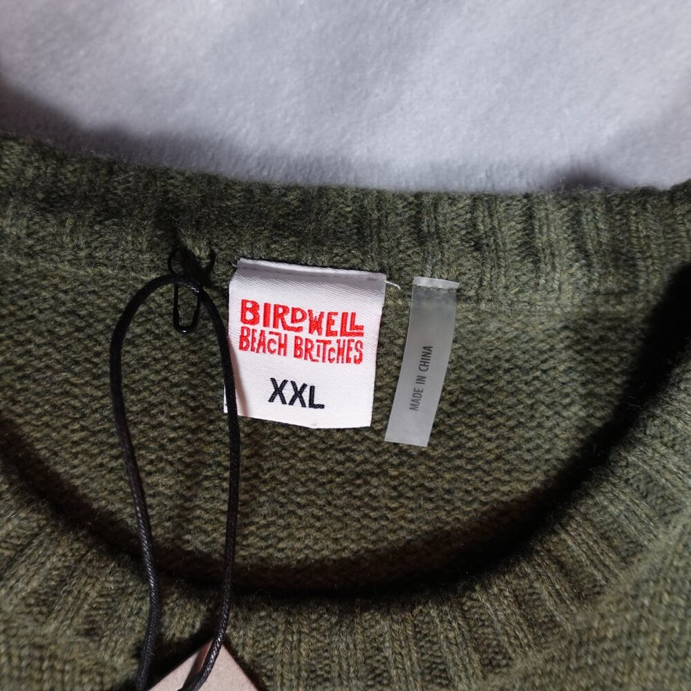Birdwell Olive Green Crewneck Sweater - Picture 4 of 10